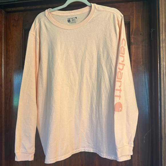 Carhartt Women's Peach Long Sleeve Shirt - Picture 1 of 4